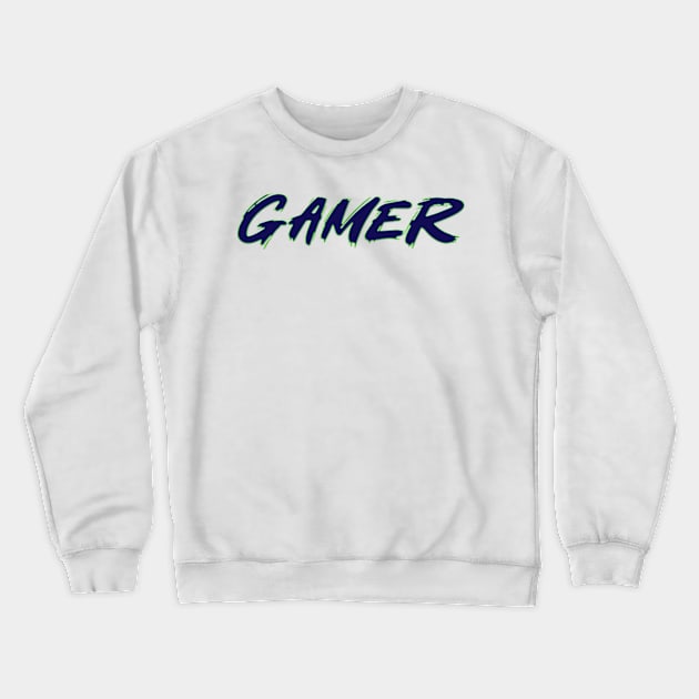 Design for Gamers Crewneck Sweatshirt by GreenGuyTeesStore